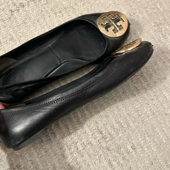TORY BURCH Classic Reva Ballet Flats in Black. Size 7.5 - Picture 3 of 11